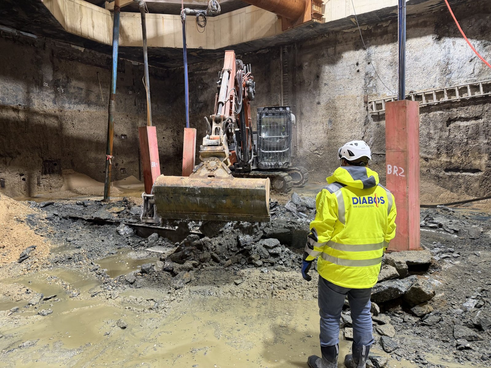 Maschinenpark für Abbruch