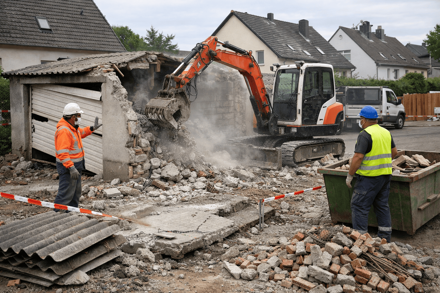 Garagenabbruch in Köln