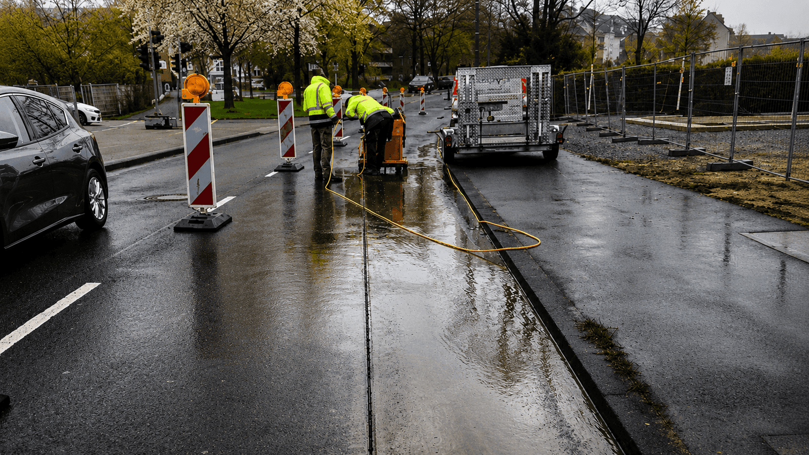 Fugenschneiden und Asphaltschneiden