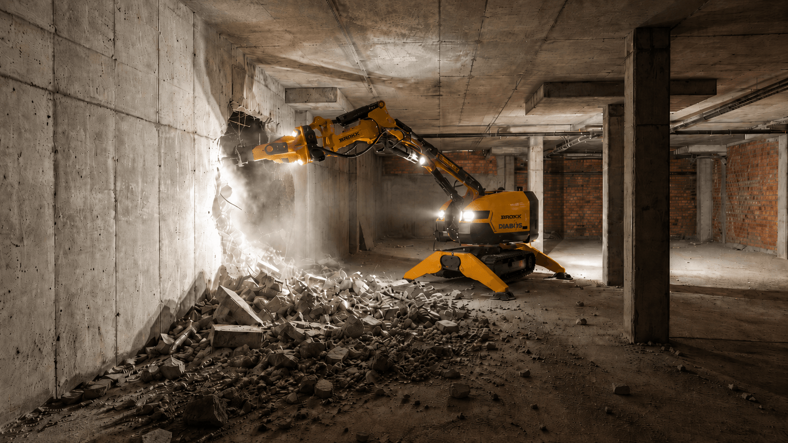 Kontrollierter Betonrückbau im Tiefbau mit Abbruchtechnik von DIABOS GMBH