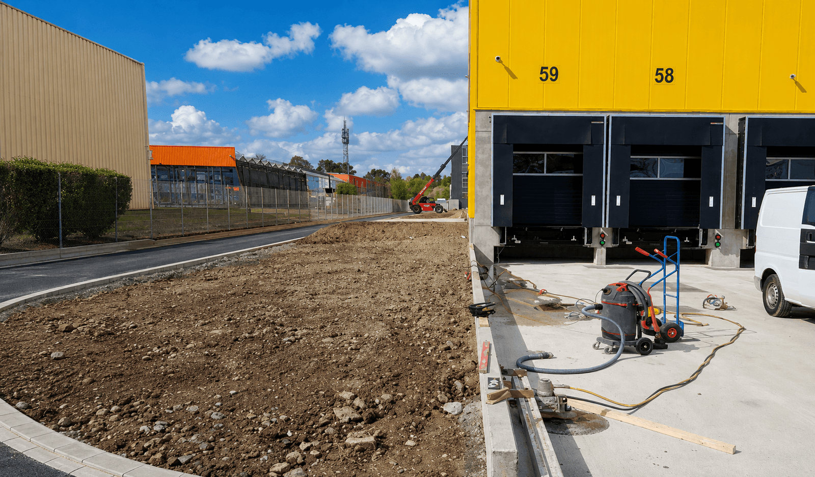 Schienengeführte Wandsäge bei Wandsägearbeiten in Leverkusen
